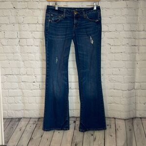 American Eagle Women’s Favorite Boyfriend Jeans size 2 Short Slightly Distressed